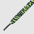 Printies Zebra Lime Yellow- זוג שרוכים עם ההדפס זברה צהוב