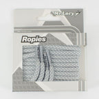 זוג שרוכים חבל עגול אפור לבן - Ropies White Grey