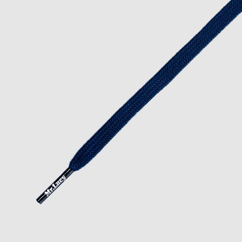 Runnies Flat Navy- זוג שרוכים שטוחים לנעלי ספורט בצבע כחול 120 סמ