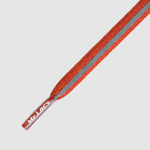 Runnies Reflective Red- זוג שרוכים לריצה אדום עם פס זוהר