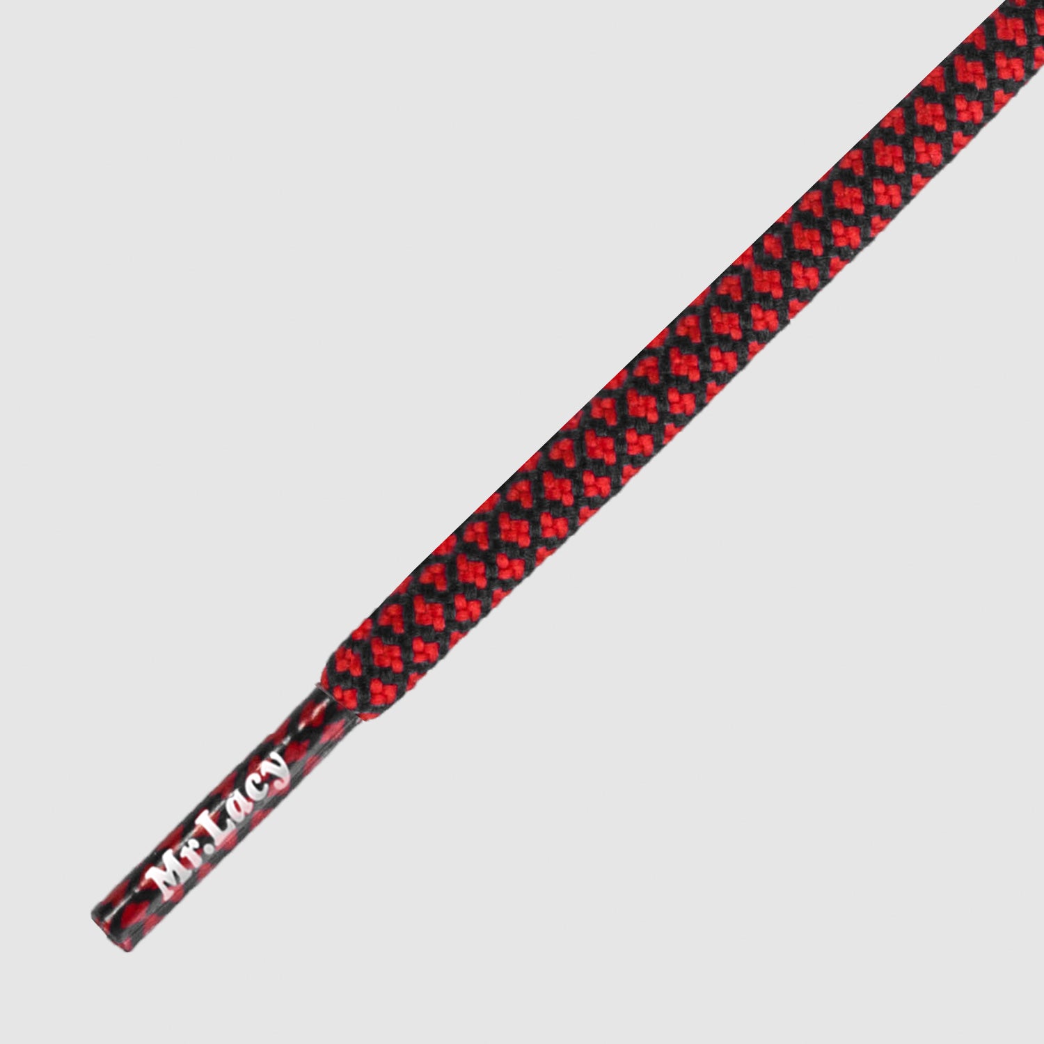 Ropies Black Red- זוג שרוכים חבל עגול בצבע אדום שחור