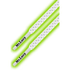 זוג שרוכים זוהרים בלילה בצבע ירוק 130 ס״מ - Glow In The Dark Green, Mr.Lacy