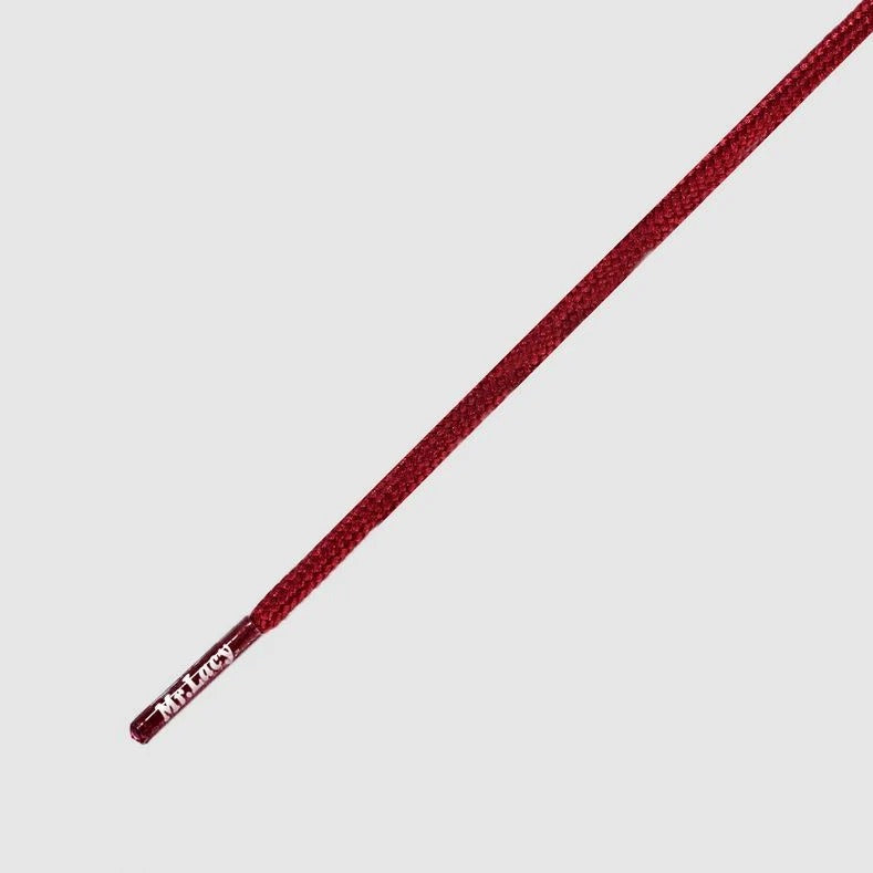 זוג שרוכים עגולים דקים בצבע בורדו 90 ס״מ - Runnies Round Burgundy, Mr.Lacy