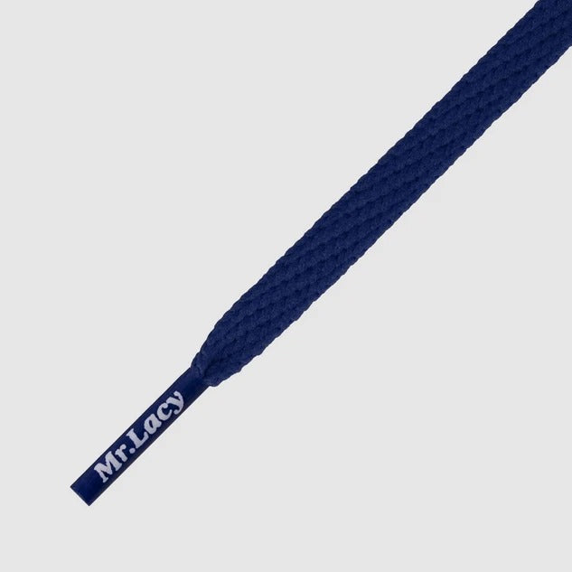 זוג שרוכים צרים בצבע כחול נייבי 120 ס״מ - Skinnies Navy, Mr.Lacy